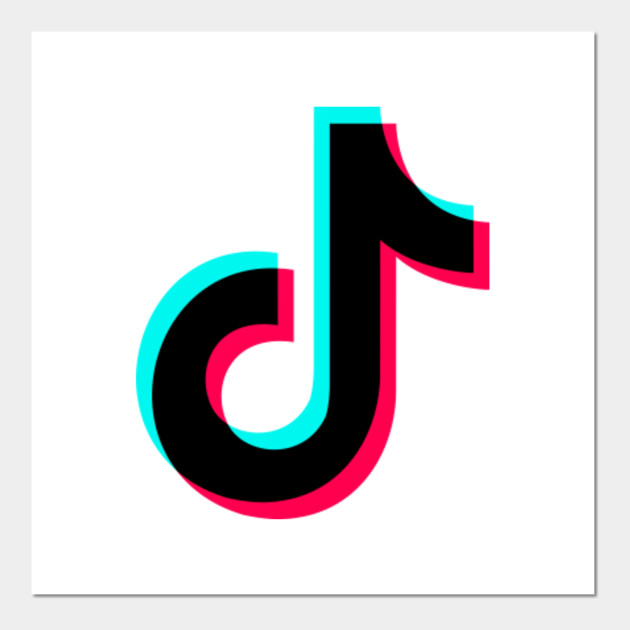 TikTok logo for light colors - Tiktok - Cartel e Impresión Artística